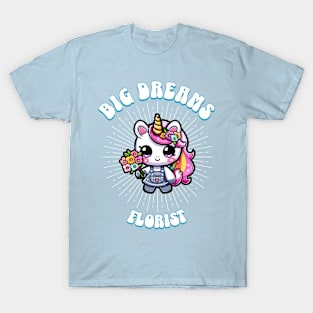 Big Dreams Florist Unicorn Ocean Edition T-Shirt